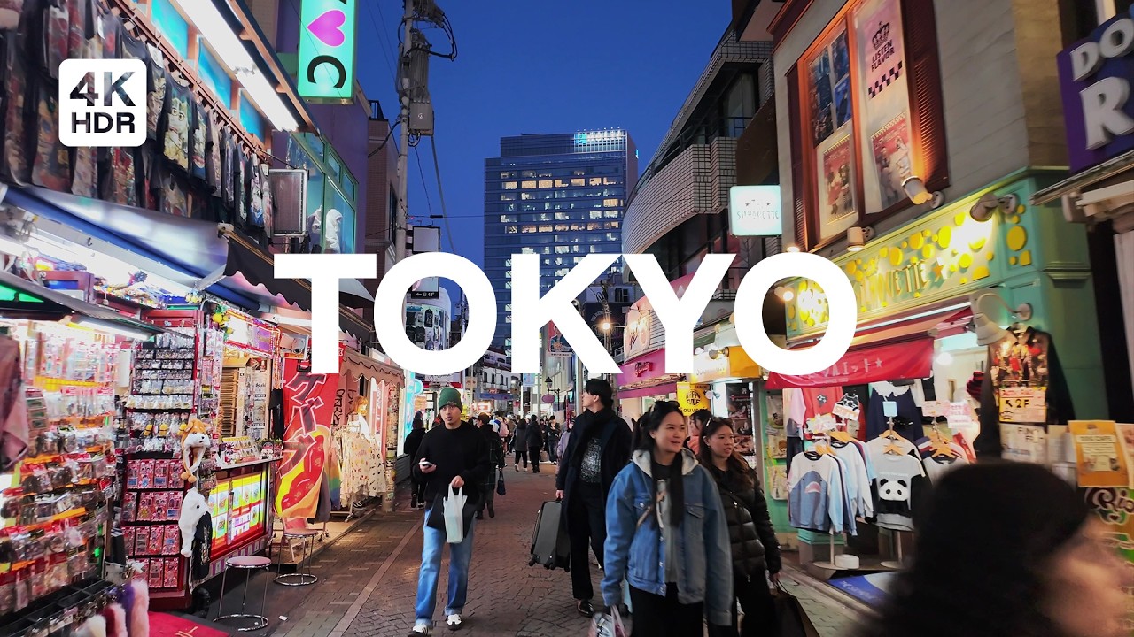 🇯🇵 Tokyo's Harajuku Neighborhood Walking Tour · 4K HDR