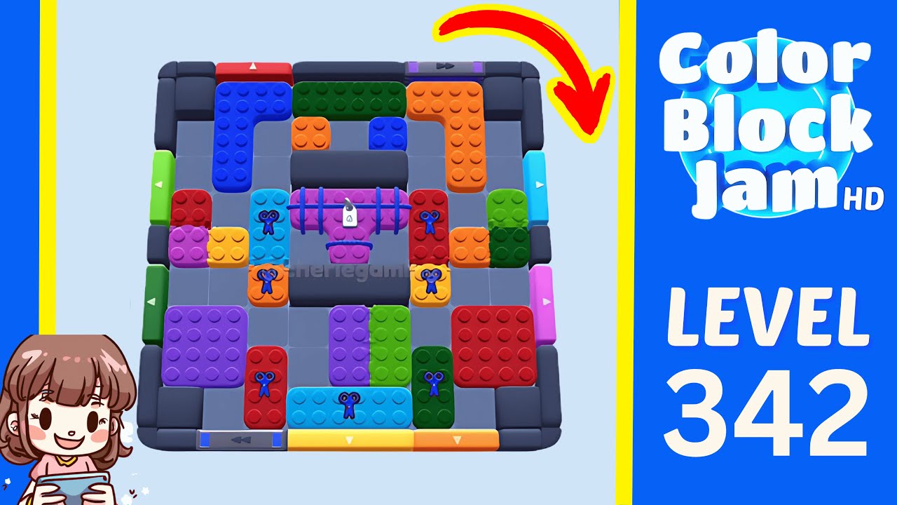 Color Block Jam Level 342 Solution Walkthrough