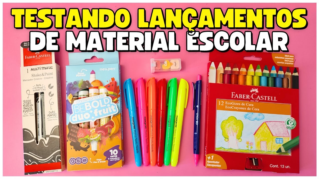 Testando Lan&ccedil;amentos de Material Escolar 2024 !!