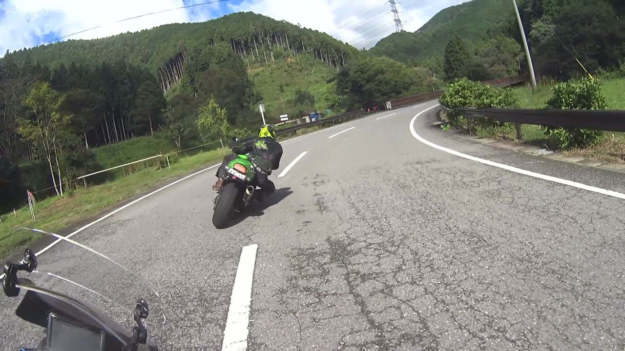 粕尾ツーリング　ZX-12R、GSX-S1000F