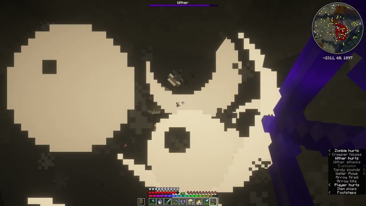 Minecraft: Java wither fighting