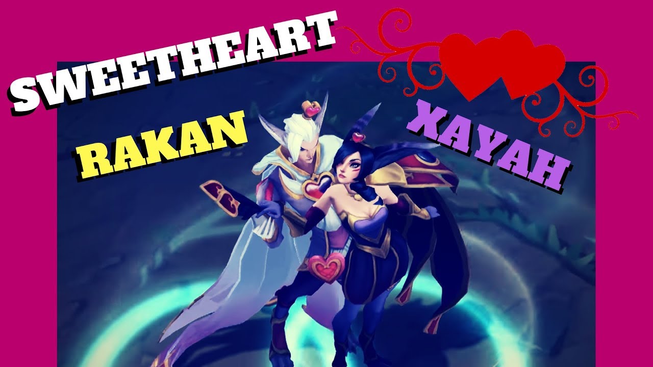 NEW SKINS : SWEETHEART RAKAN and XAYAH - League of Legends ( PBE )