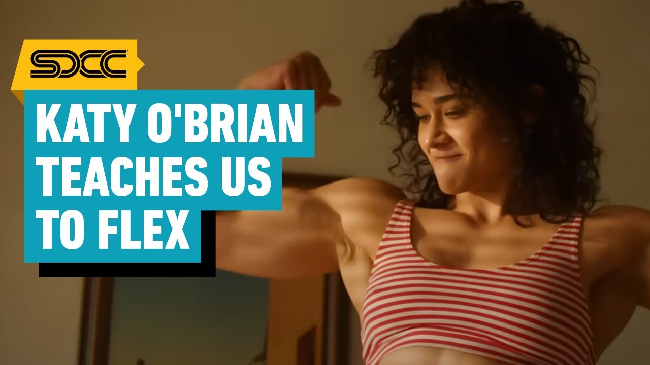 Twisters & Love Lies Bleeding Star Katy O’Brian Teaches Us How To Flex | Comic Con 2024