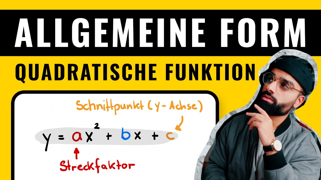 Allgemeine Form - Quadratische Funktion | Normalform Parabel | Mathe | Herr Maqbool