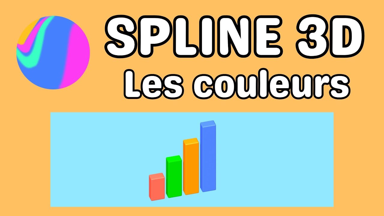 Spline 3D ajouter des couleurs