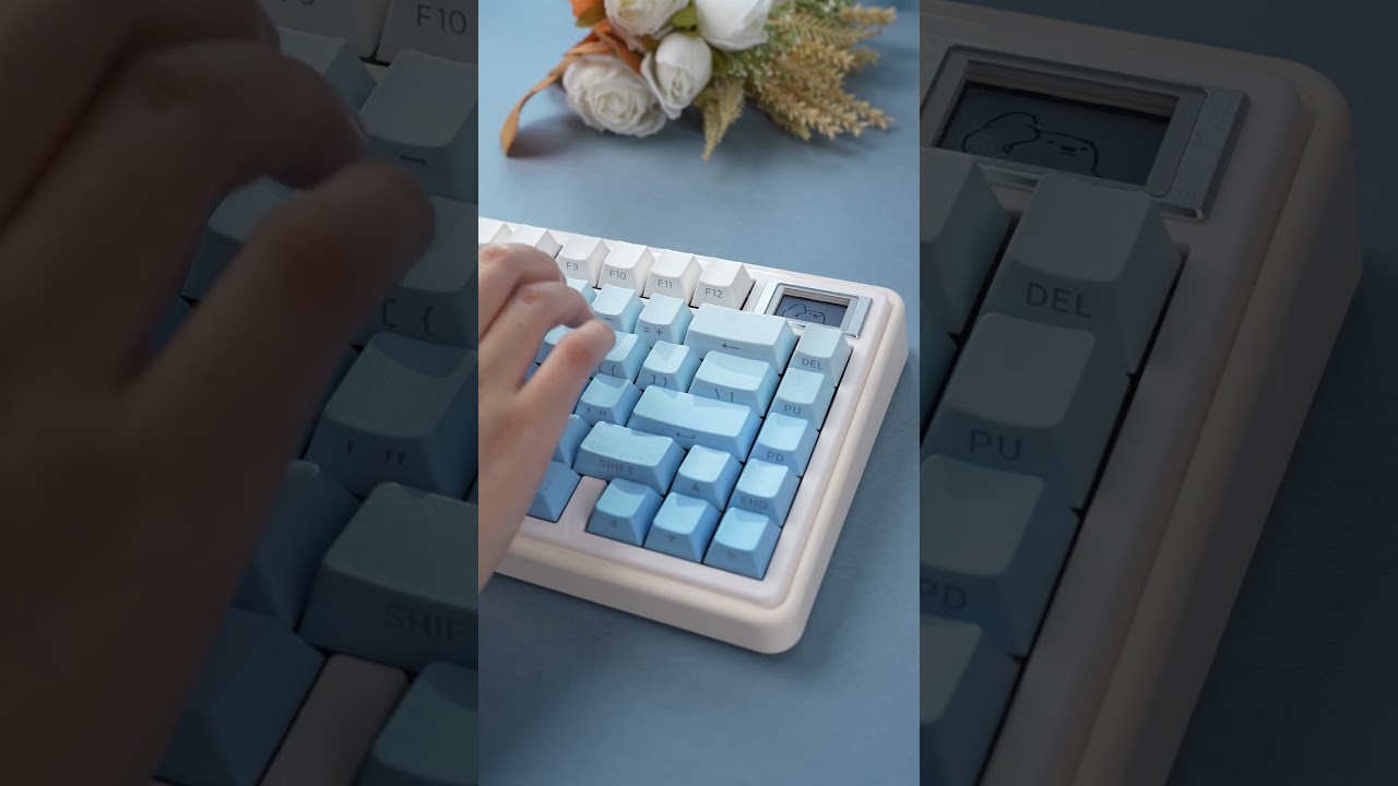 ABM081 Stellar White Kit #cidoo #asmr #mechkeyboard #typing #keebs #customkeyboard