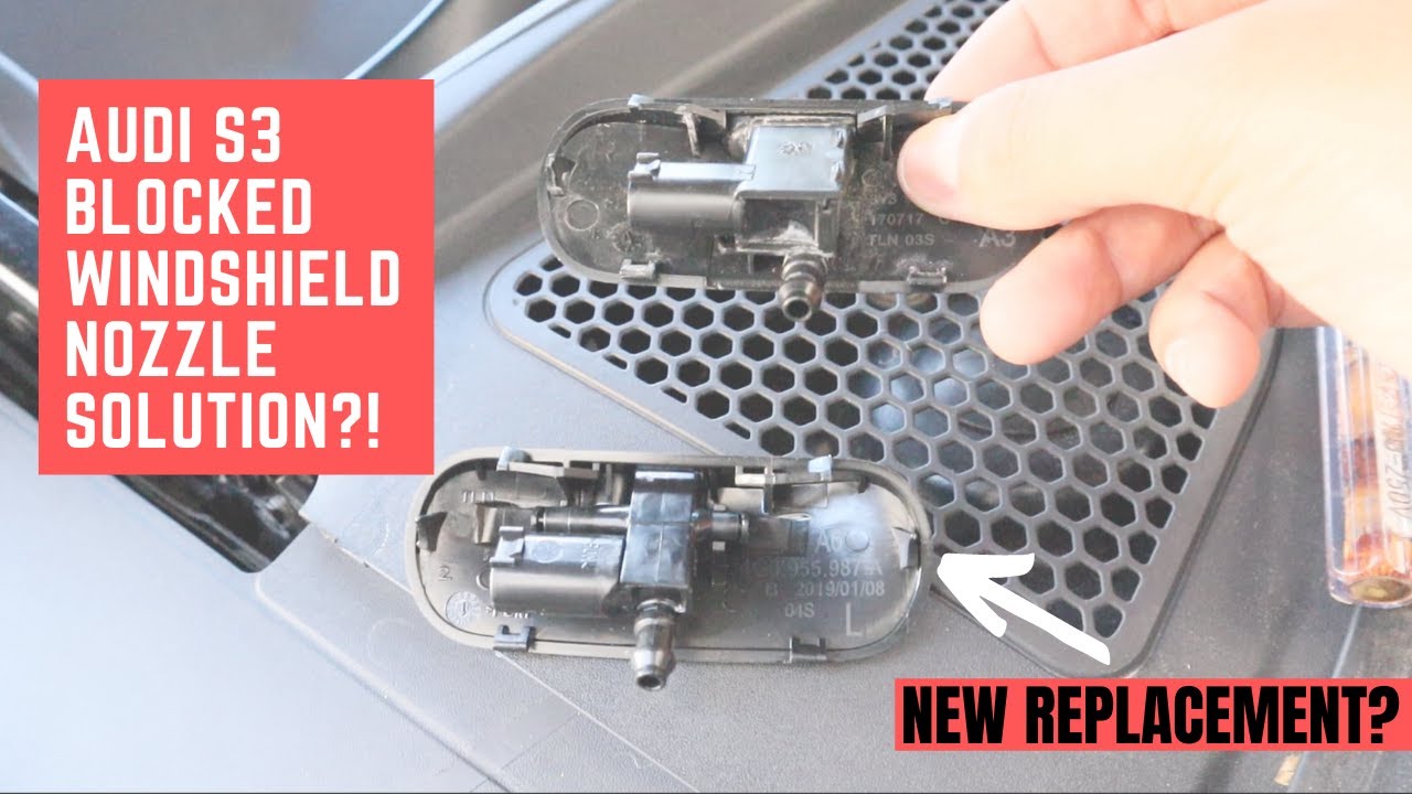 Audi S3 8V FL Upgraded Windshield Nozzles - DIY INSTALL