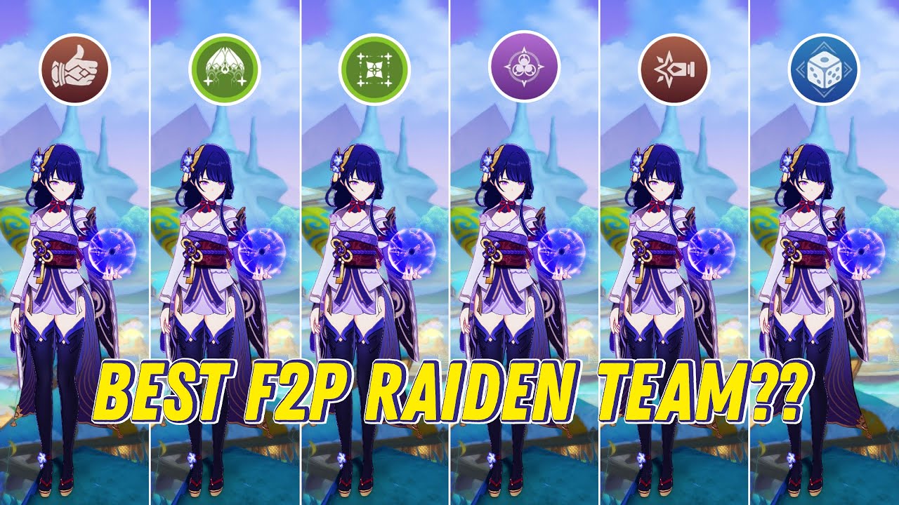 F2P RAIDEN BEST TEAM?? | Raiden Team Comparison - Genshin Impact