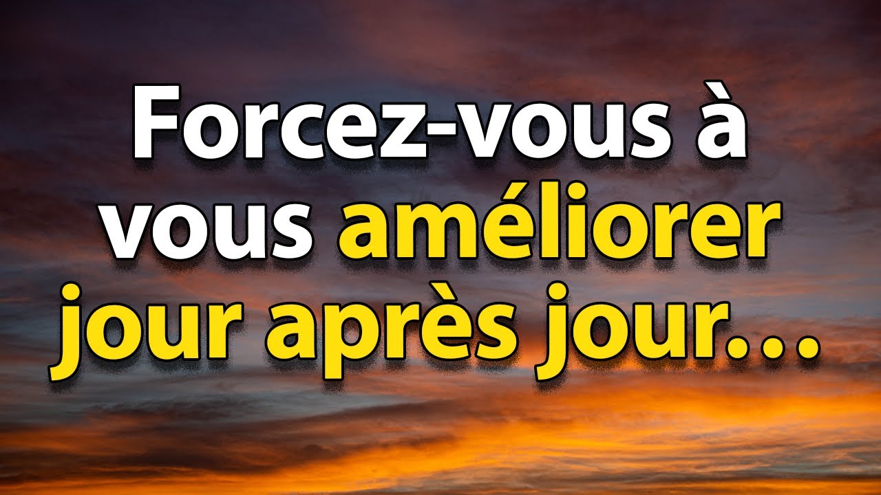 POUSSE-TOI À T'AMÉLIORER  JOUR APRÈS JOUR | 12 LEÇONS DE STOÏCISME