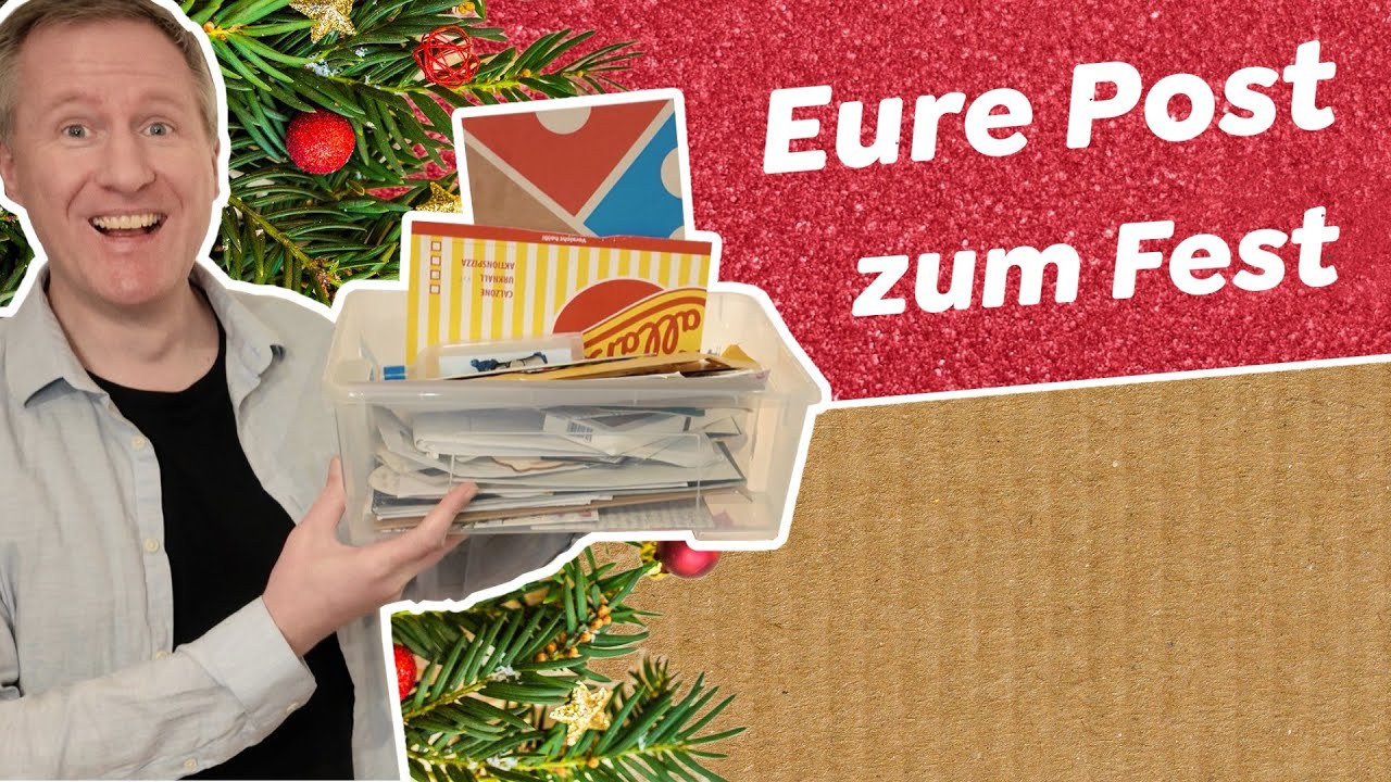 Ich öffne eure Zuschauerpost 📯Viele Weihnachtsbriefe