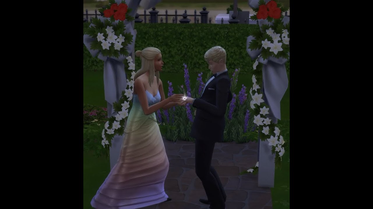 Sims 4 It Rained On My Wedding Day ... SMH ... LOL