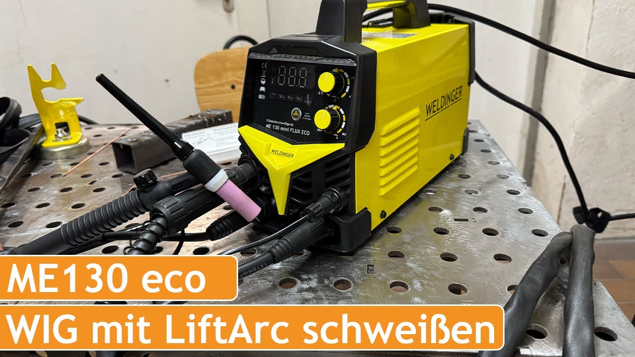 Lift-Arc Schweißen mit WELDINGER ME 130 Mini Flex Eco – saubere Zündung & feine Nähte