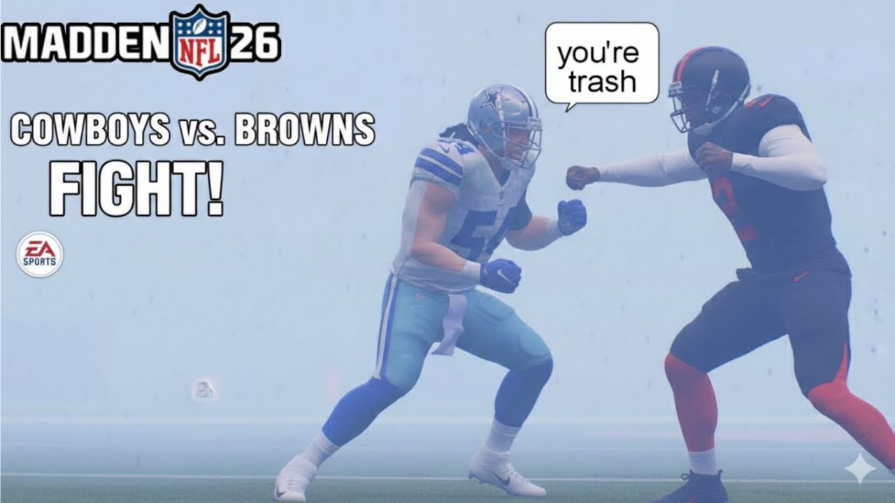 Режим суперзвезды Madden 26, эпизод 17: Сражение с ковбоями в условиях сильного снегопада.