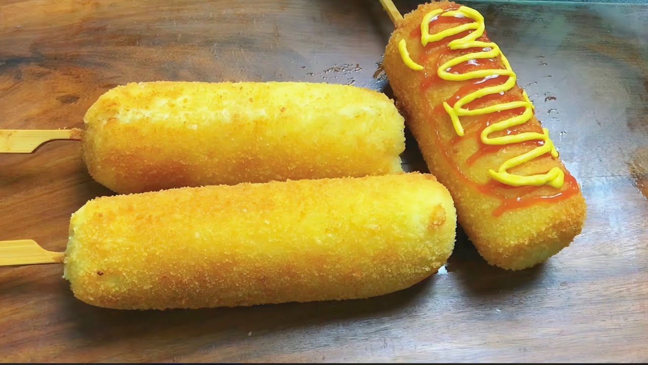 Potato cheese corn dog recipe ! Korean cuisine | korean hot dog ! Corn dogs / potato recipes,