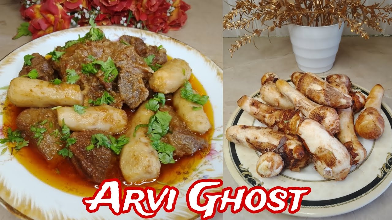 Arvi Ghost Recipe | اروی گوشت | Mutton Arvi Ghost Recipe