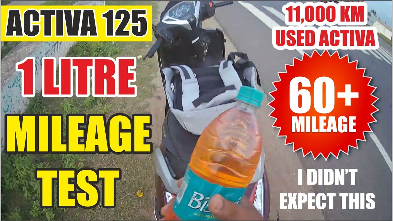 Honda Activa 125 1 litre Mileage test | 11,000km used Activa - 60+ Mileage | Raba Honda