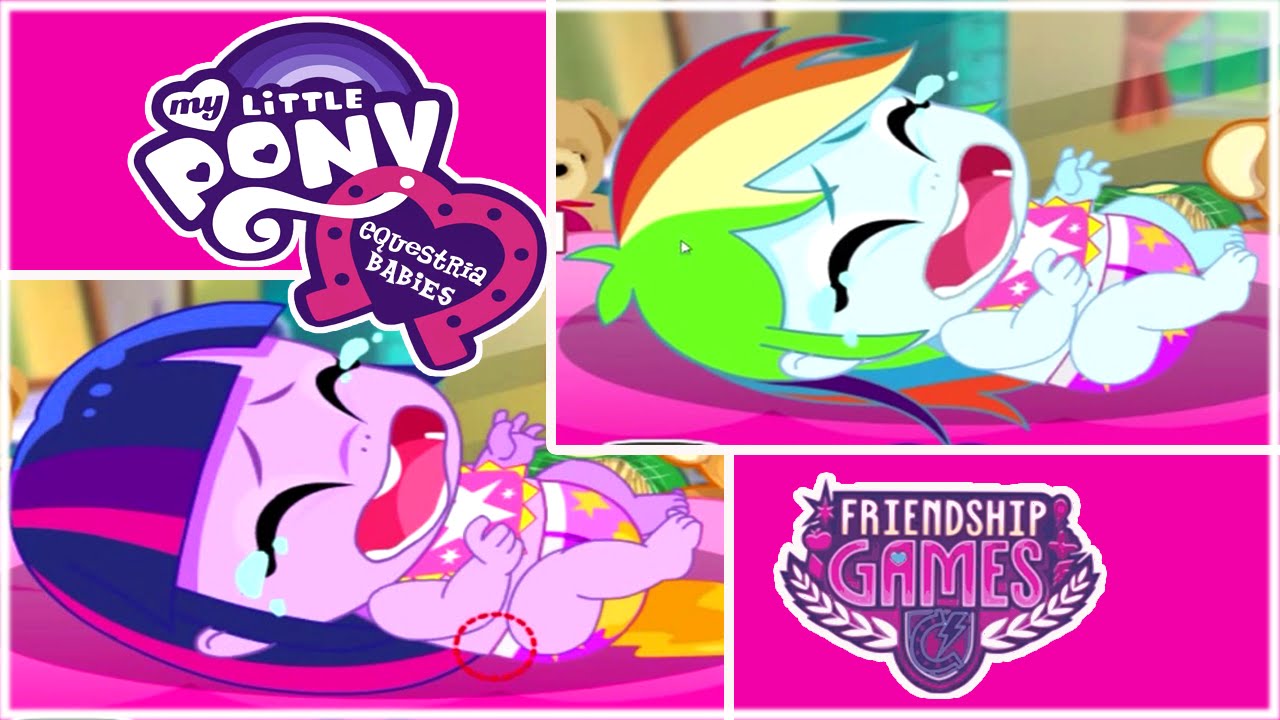 💫 Equestria Babies Twilight & Rainbow Dash Care Game