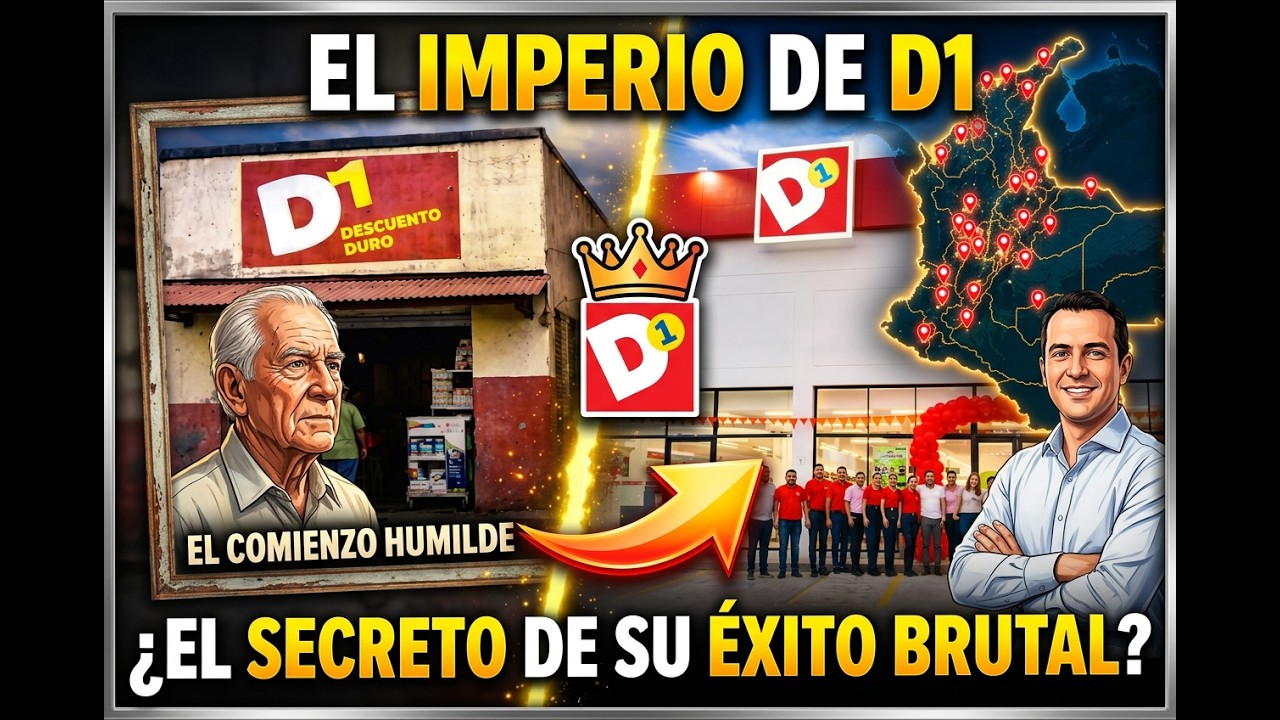👉La Historia de SUPERMERCADOS D1 Y Por qué D1 creció tan rápido en Colombia | Historia empresarial !