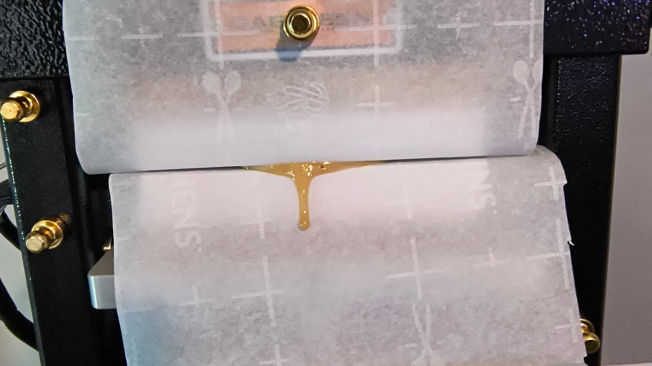 Dispensary Flower Rosin Press Results | 6 Ton Dabpress Tutorial 
