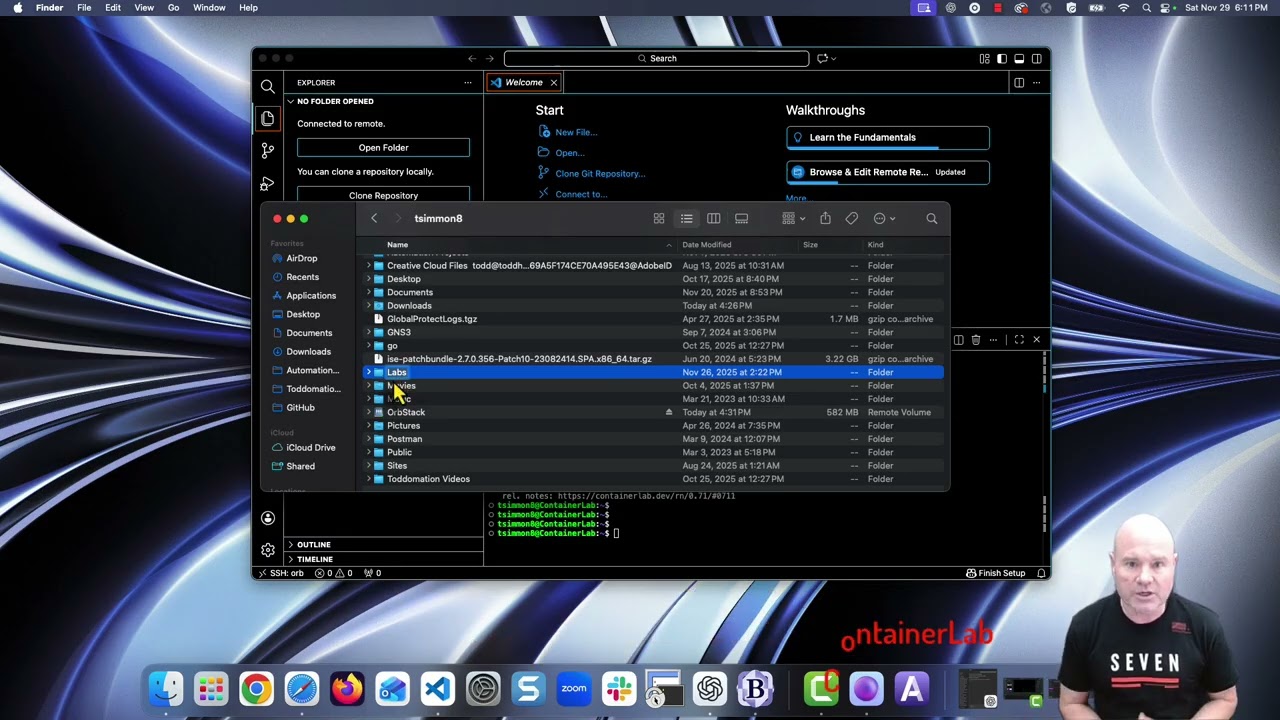 Mount Local Folders in VS Code for ContainerLab and Orbstack