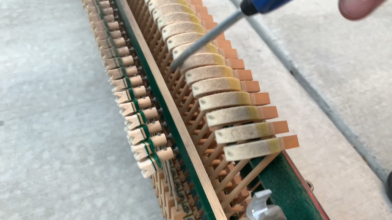 Upright Piano Action Cleaning