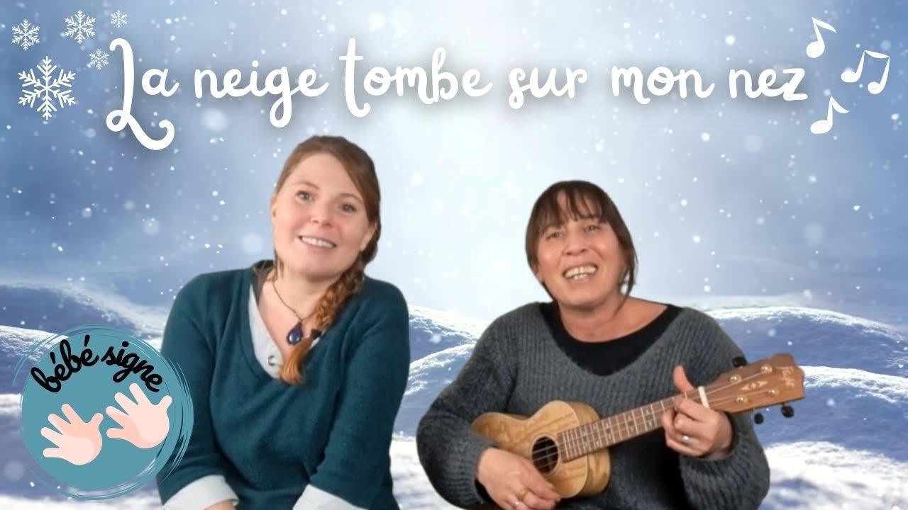 La neige tombe sur mon nez❄️DES COMPTINES ET DES SIGNES❄️Comptine signée pour les enfants❄️Hiver❄️