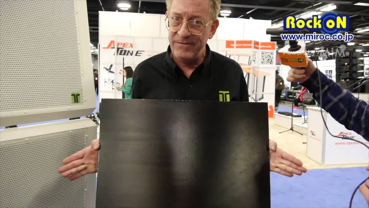 TECTONIC Flat Panel Resonant Mode Loundspeakers in NAMM 2016 by Rock oN
