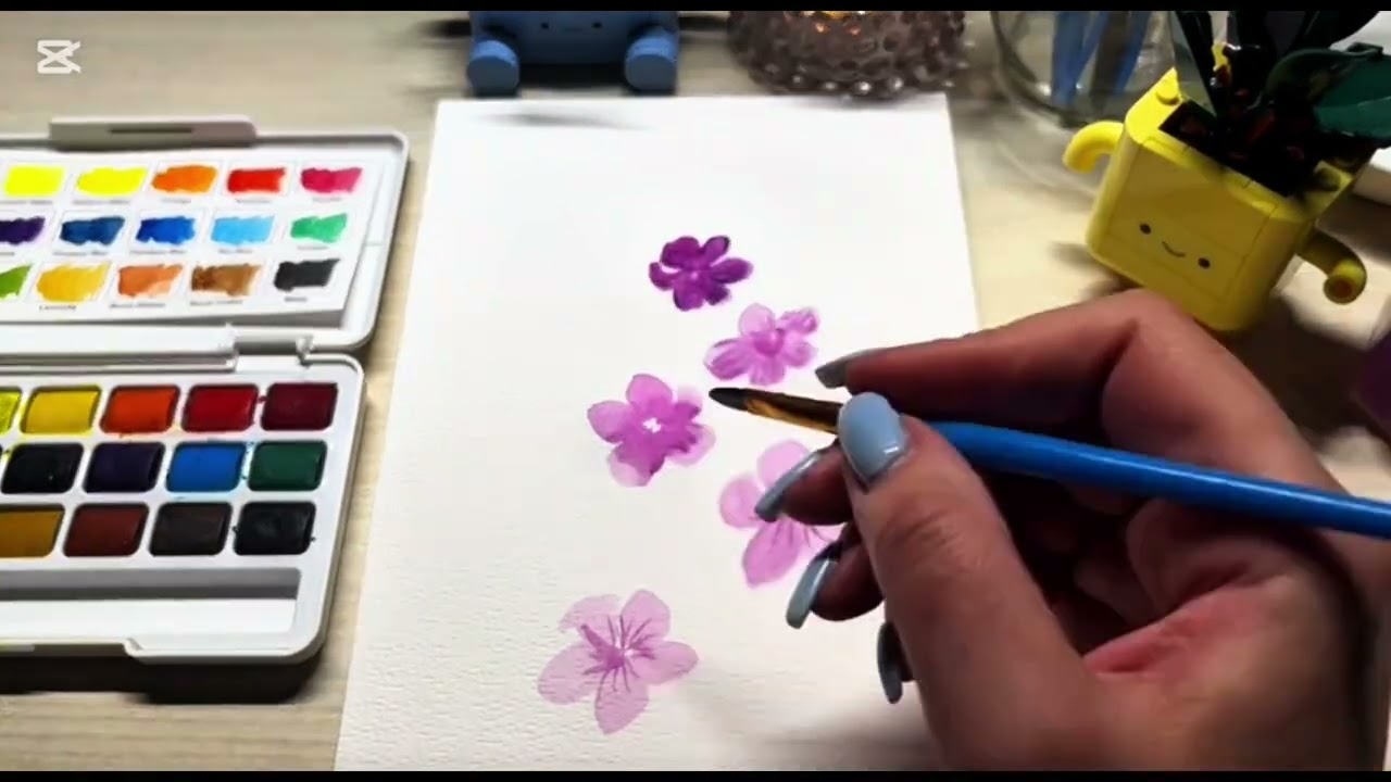 Brushing life into every petal 🌸