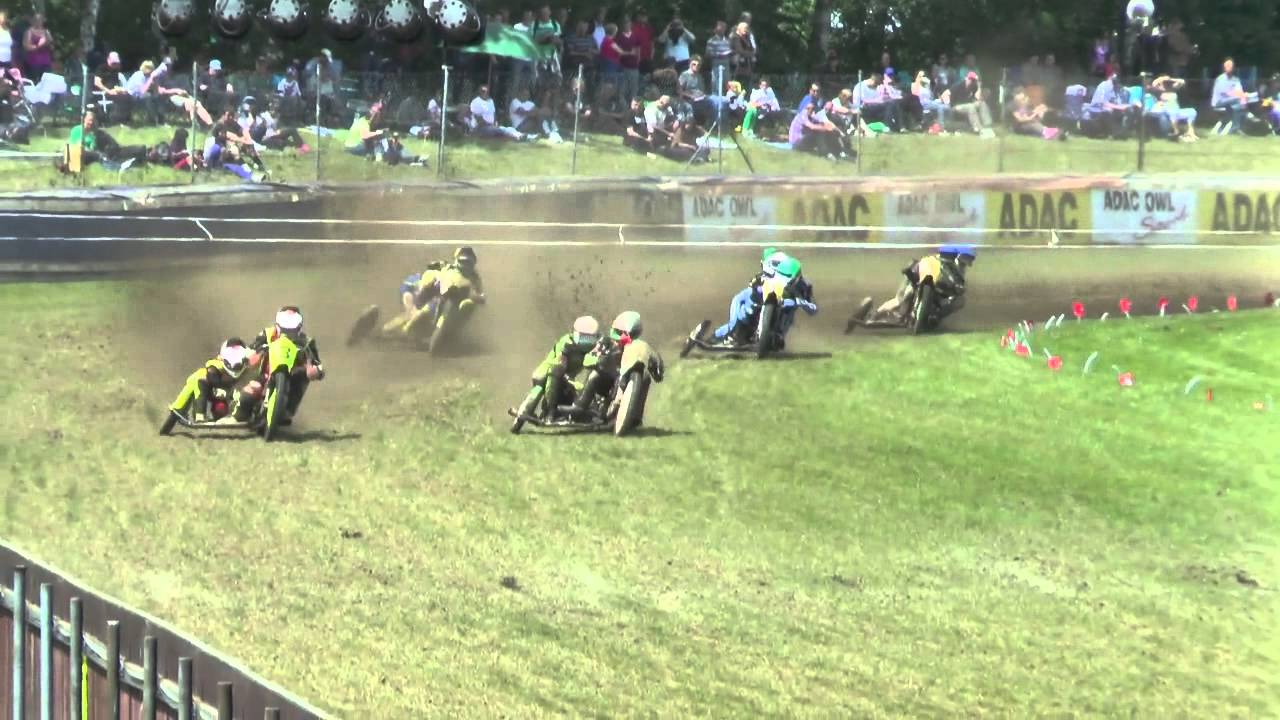 MOTORRAD GRASBAHNRENNEN BIELEFELD 2014 - SEITENWAGEN