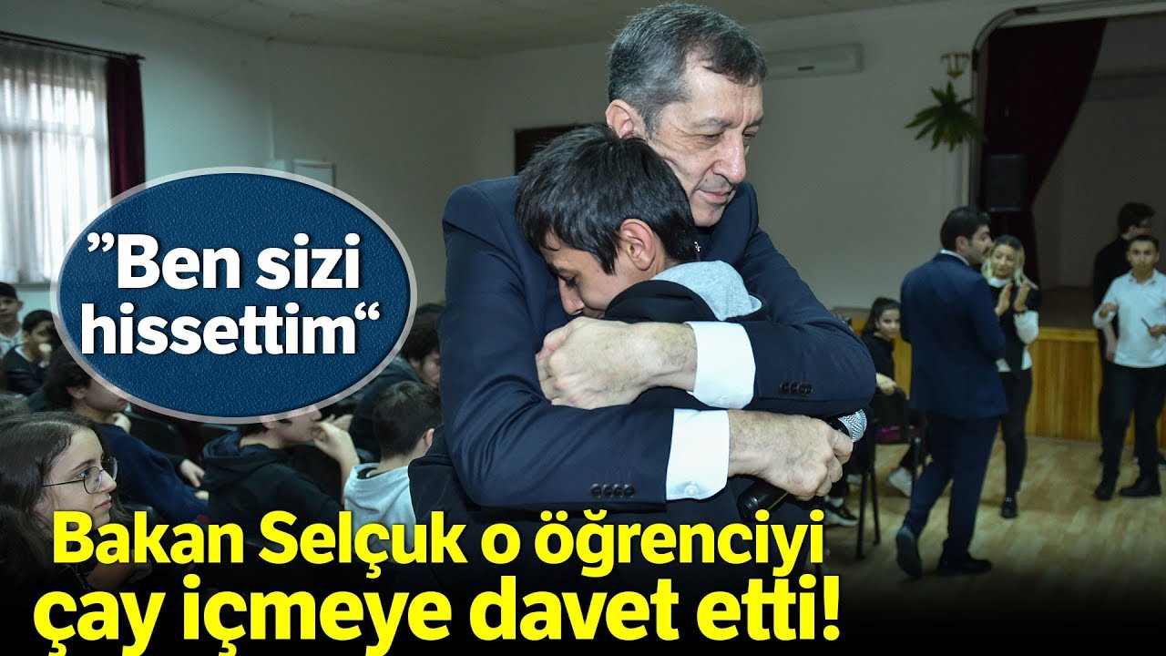 Milli Eğitim Bakanı Selçuk’u Duygulandıran Kucaklaşma