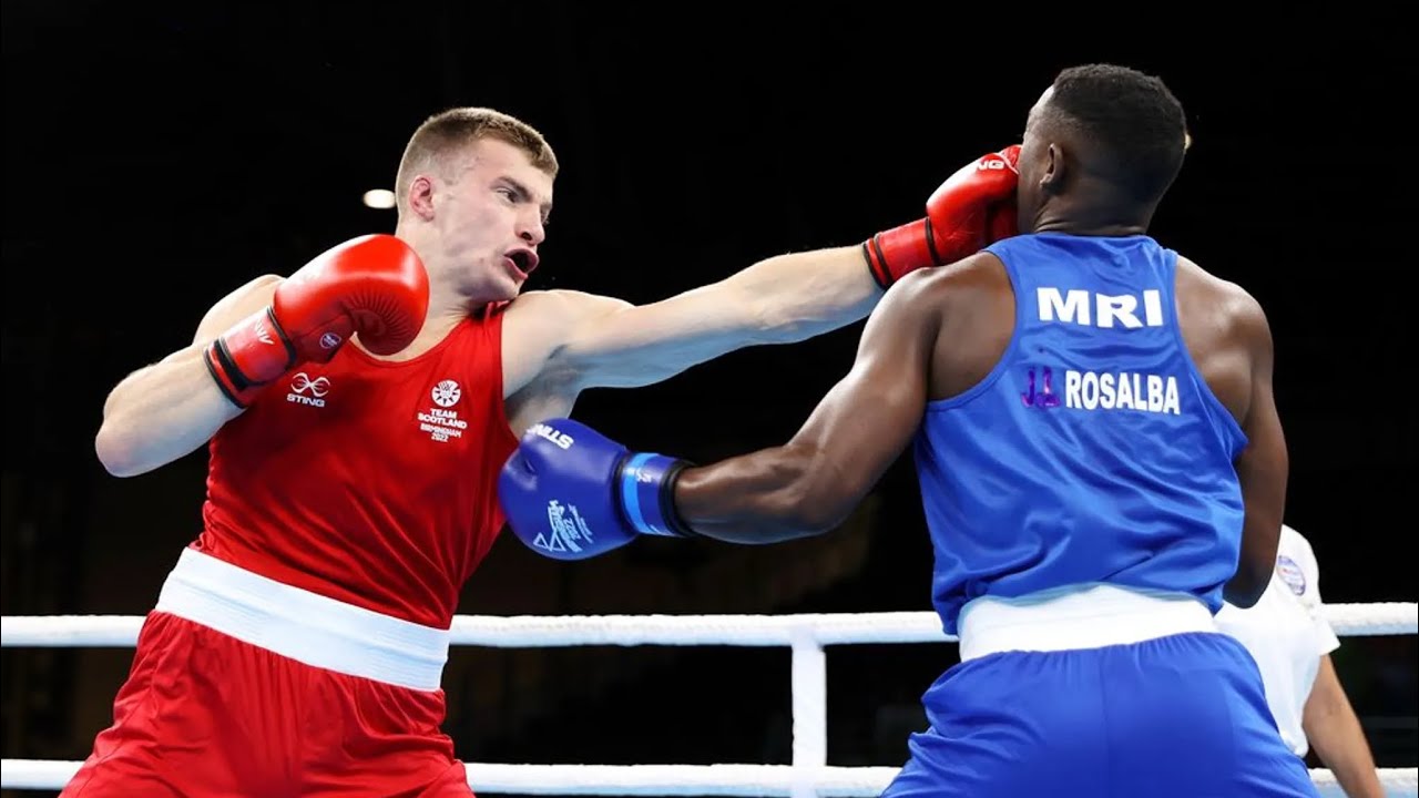 Sean Lazzerini (SCO) vs. Jean-Luc Rosalba (MRI) Commonwealth Games 2022 (80kg)