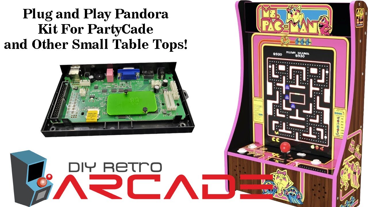 Arcade1Up PartyCade Pandoras Box Vertical Game Board Install Using Easy Plug and Play Board