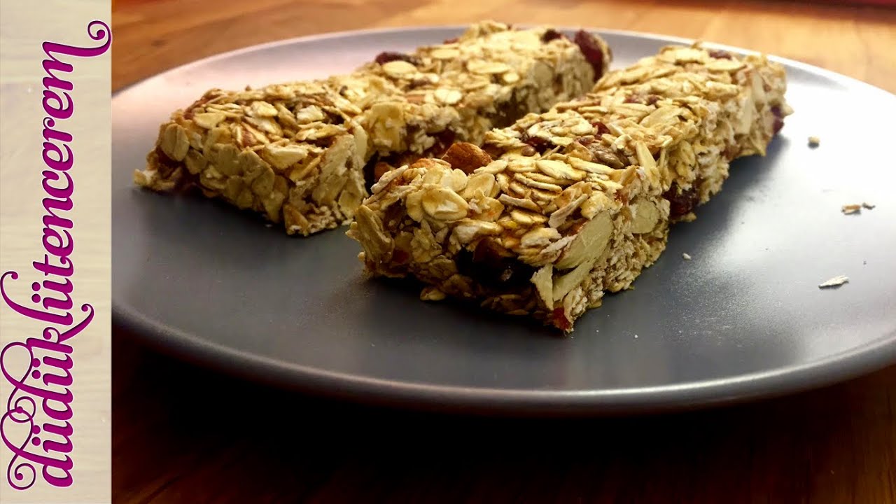Şekersiz Granola Bar Nasıl Yapılır? - Çocuklar için ara öğün