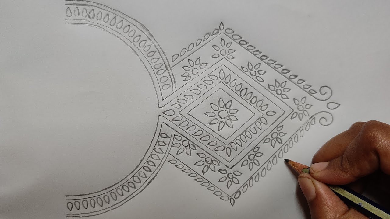 Dress Neck Line Drawing Design New Embroidery Stitch,কামিজ ও কুর্তি আধুনিক গলার ডিজাইন।