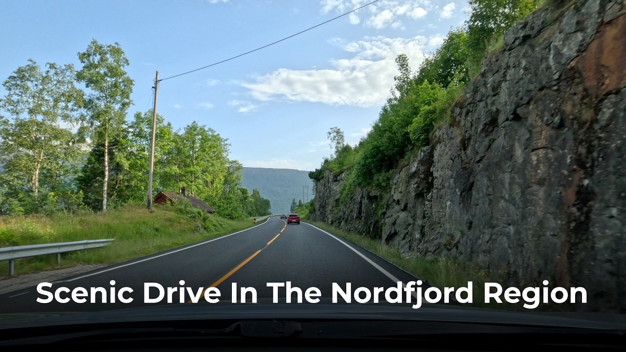 Scenic Drive In The Nordfjord Region | Driving Norway in Real Time 4K 50FPS