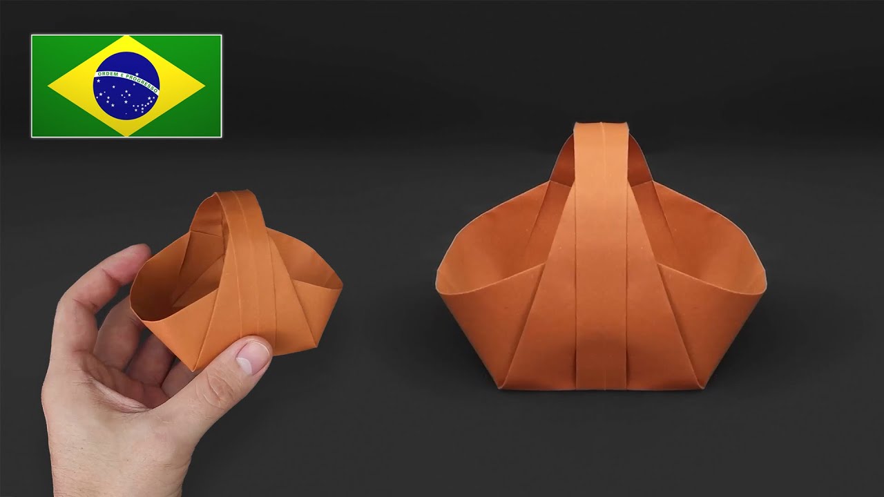 Como fazer uma Cestinha de Papel - Tutorial de Origami
