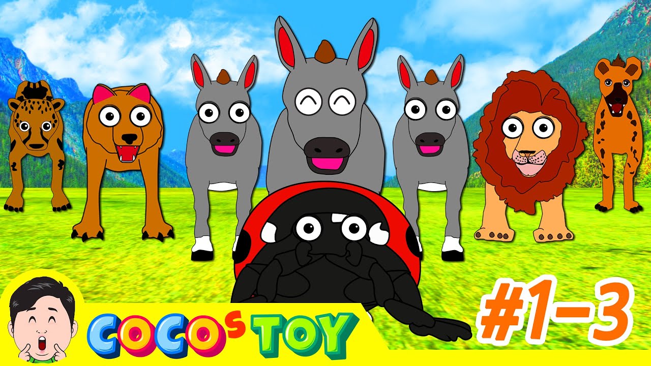 [25min] A super donkey's adventure 1~3ㅣcartoon version, animals stories for kidsㅣCoCosToy