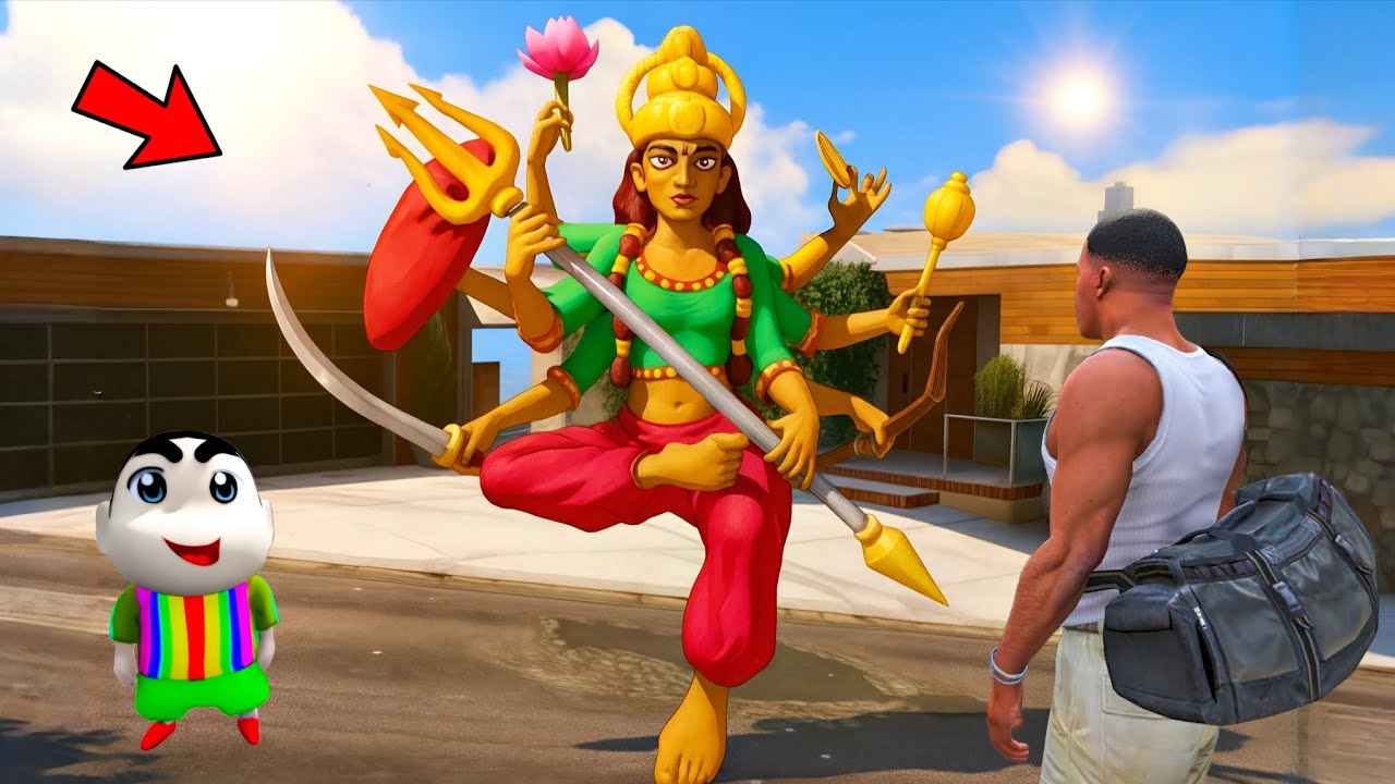FRANKLIN AND SHINCHAN FOUND DURGA MATA STATUE IN GTA 5