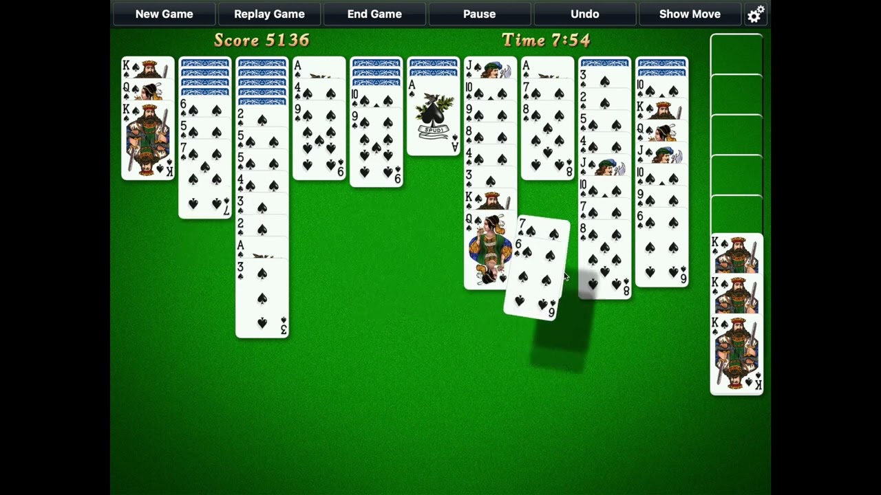 - Solitaire City (Mac Version) - Spider Solitaire Longplay - Rule: 1 -