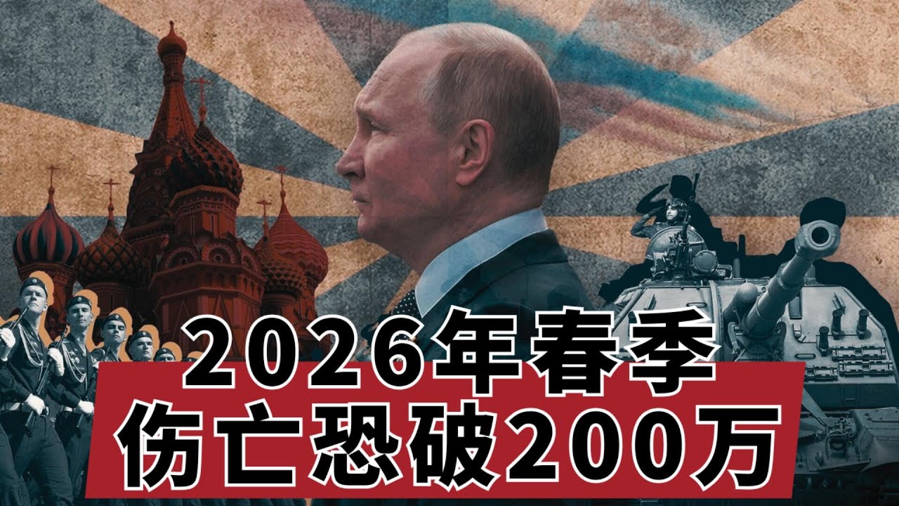 恐怖清单: 2026年春季伤亡恐破200万 | 二战后最大惨剧! 穿透克里姆林宫战报的惊悚真相 | 截肢囚犯被迫重返战场，俄军指挥官:
