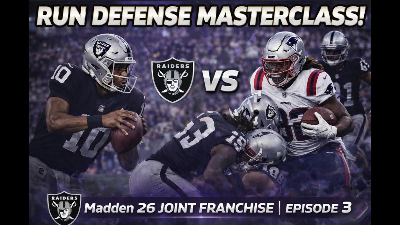 RUN DEFENSE MASTERCLASS! Raiders vs Patriots - Madden 26 Joint Franchise | Episode 3