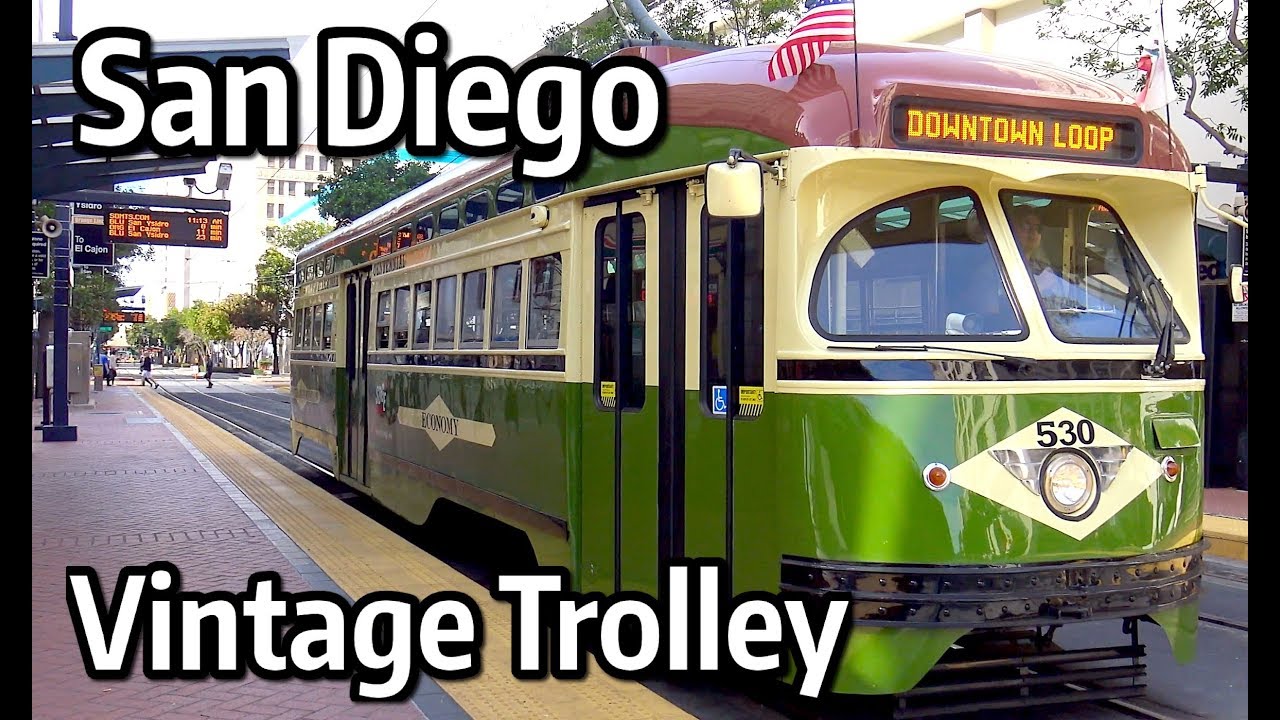 ⁴ᴷ San Diego Trolley - Silver Line Vintage PCC