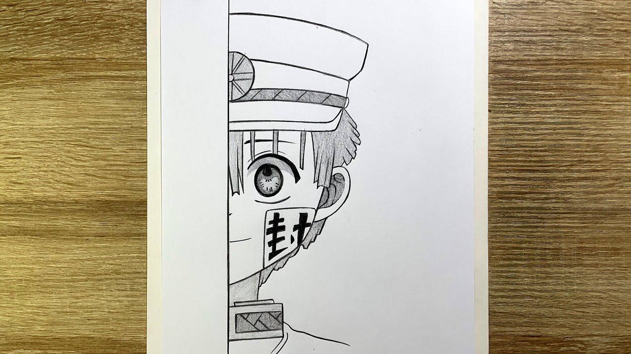 How to Draw Hanako Kun Easy | Step by Step Anime Pencil Drawing Tutorial