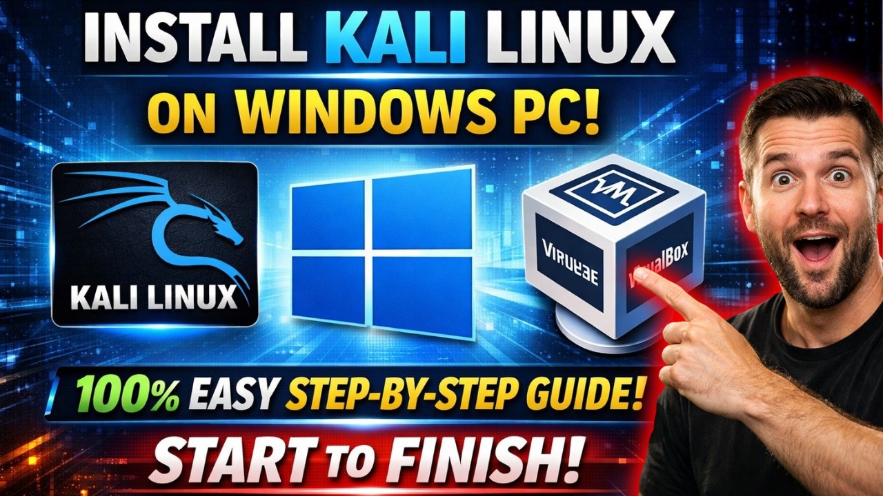 How to Install Kali Linux in VirtualBox on Windows 11 | Full Guide 2026