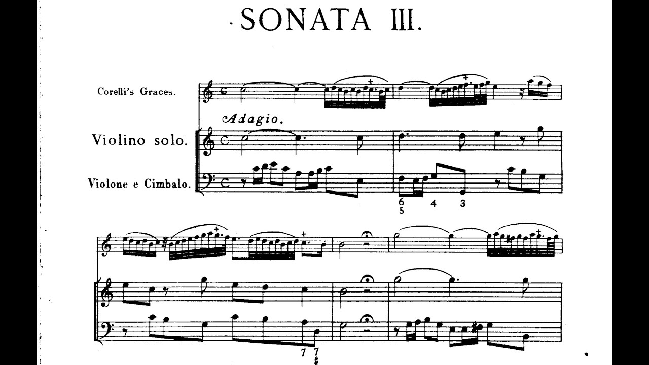 A. Corelli - Violin Sonata in C Major Op. 5 no. 3 - Score