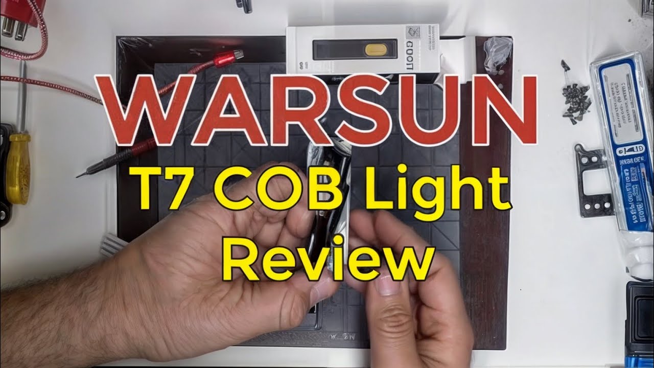 WARSUN T7 LED Flashlight Review: Innovative COB LEDs and USB-C Charging, Magnetic Base