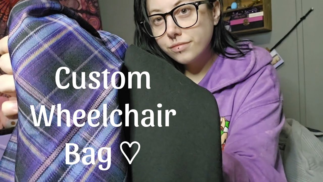 Handsewing a bag for my Wheelchair ♡ #chronicillness #ambulatorywheelchairuser #wheelchair