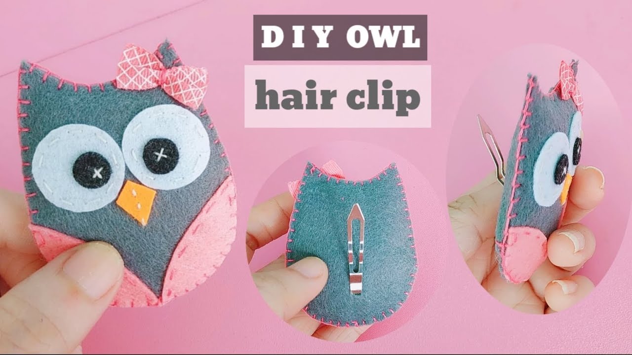 FELT FABRIC HAIR CLIP || DIY