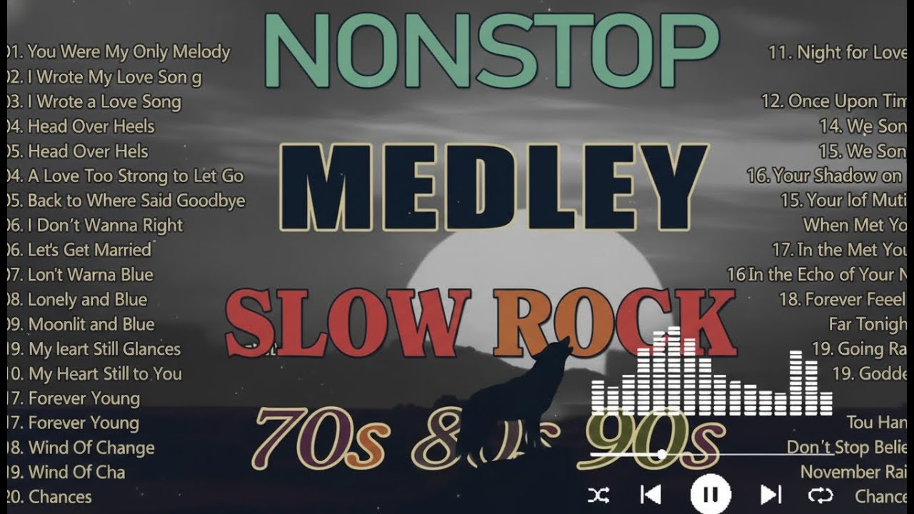 Nonstop Rock Ballads 💕 Soft & Slow Rock Love Medley 70s 80s 90s | Pinoy