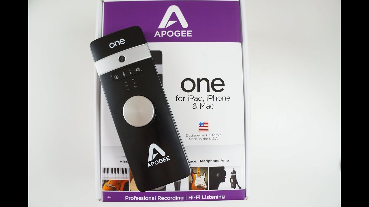 Apogee One REVIEW - How to get good quality Audio